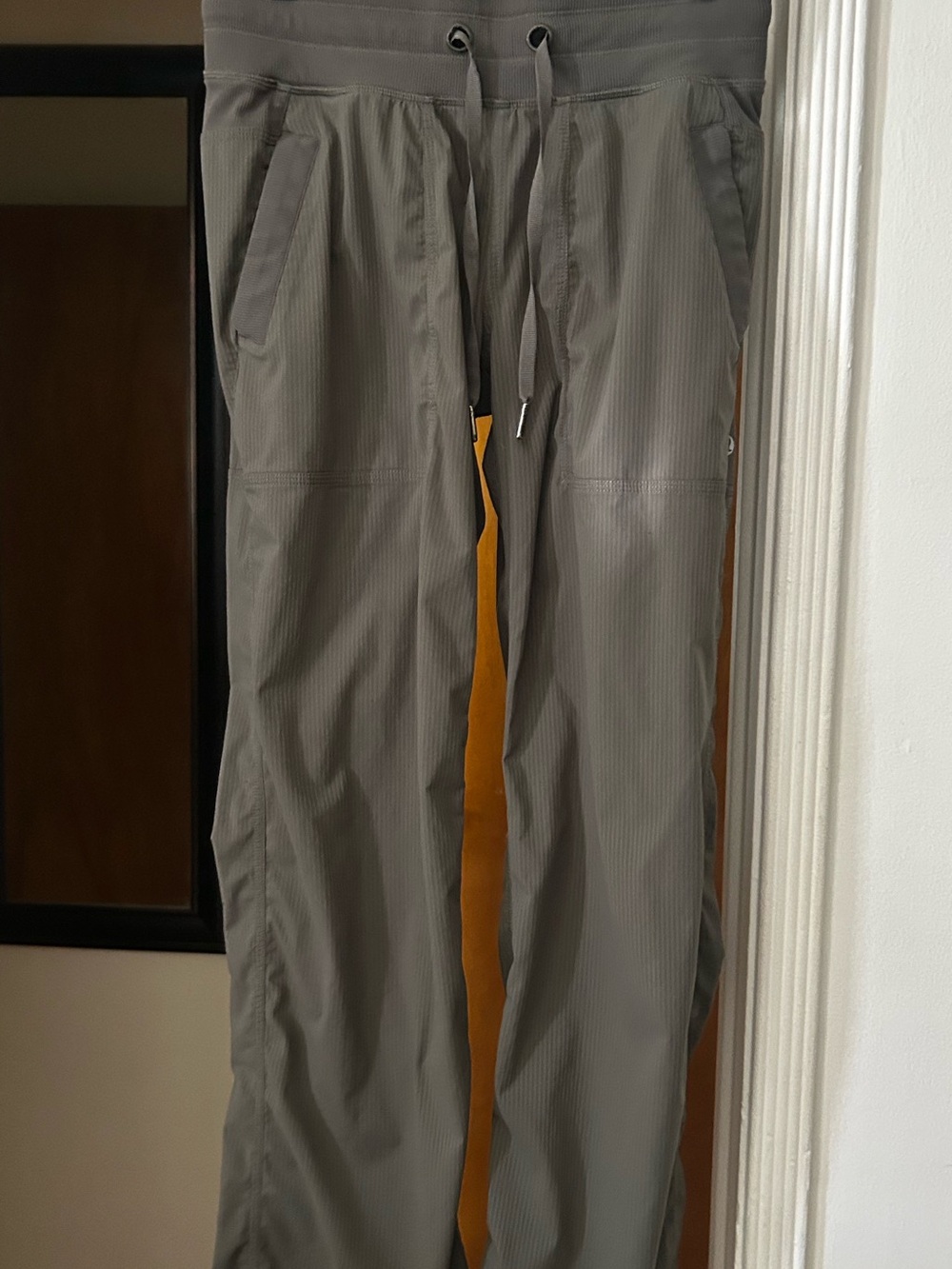 lululemon Women's Olive Green Dance Studio Pants with Drawstring. Size 4